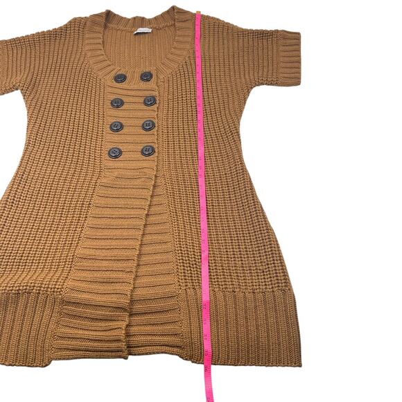 Soft Surroundings Womens Brown Wool Blend Chunky Knit Tunic Sweater Dress Sz XL - Picture 13 of 14